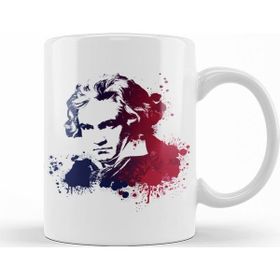 Baskı Dükkanı KB10117 Bee Thoven Porselen Kupa Bardak