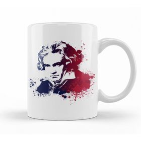 Baskı Dükkanı KB10117 Bee Thoven Porselen Kupa Bardak