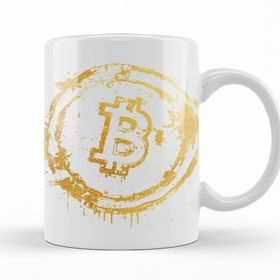 Baskı Dükkanı KB10145 Bitcoin Colors Porselen Kupa Bardak