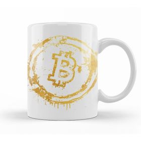 Baskı Dükkanı KB10145 Bitcoin Colors Porselen Kupa Bardak