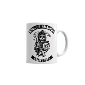 Baskı Dükkanı KB1016 Sons Of Anarchy Logo Porselen Kupa Bardak