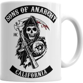 Baskı Dükkanı KB1016 Sons Of Anarchy Logo Porselen Kupa Bardak