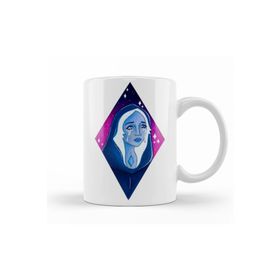 Baskı Dükkanı KB10163 Blue Diamond Porselen Kupa Bardak