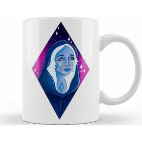 Baskı Dükkanı KB10163 Blue Diamond Porselen Kupa Bardak