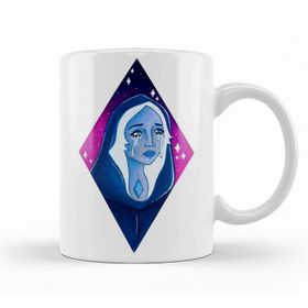 Baskı Dükkanı KB10163 Blue Diamond Porselen Kupa Bardak