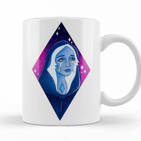 Baskı Dükkanı KB10163 Blue Diamond Porselen Kupa Bardak