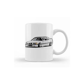Baskı Dükkanı KB10166 Bmw Stanced Out E36 Porselen Kupa Bardak