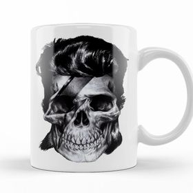 Baskı Dükkanı KB10182 Bowie Caveira Porselen Kupa Bardak