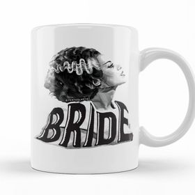 Baskı Dükkanı KB10190 Bride Of Frankenstein The Black White Bride Porselen Kupa Bardak