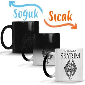 Baskı Dükkanı KB1020 Skyrim Dragon Porselen Kupa Bardak