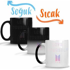 Baskı Dükkanı KB10205 Bts Love Yourself Speak Yourself Map Of The Soul Porselen Kupa Bardak