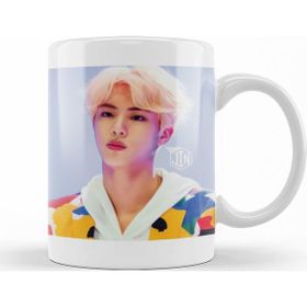Baskı Dükkanı KB10227 Bts Jin Oil Paintin Porselen Kupa Bardak
