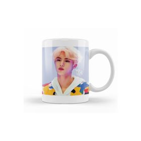 Baskı Dükkanı KB10227 Bts Jin Oil Paintin Porselen Kupa Bardak