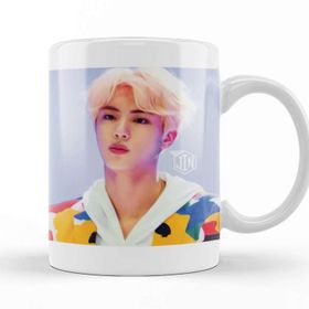 Baskı Dükkanı KB10227 Bts Jin Oil Paintin Porselen Kupa Bardak