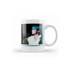 Baskı Dükkanı KB10236 Bts V Lights Oil Paint Porselen Kupa Bardak