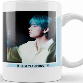 Baskı Dükkanı KB10236 Bts V Lights Oil Paint Porselen Kupa Bardak