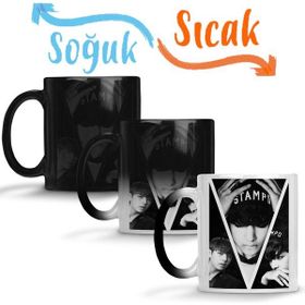 Baskı Dükkanı KB10238 Btsbangtan Sonyeondan Dark Kim Taehyung Porselen Kupa Bardak