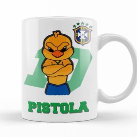 Baskı Dükkanı KB10253 Canarinho Pistola Porselen Kupa Bardak