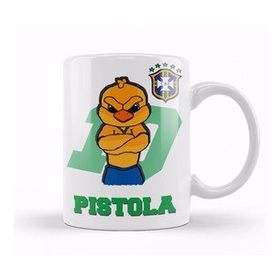 Baskı Dükkanı KB10253 Canarinho Pistola Porselen Kupa Bardak
