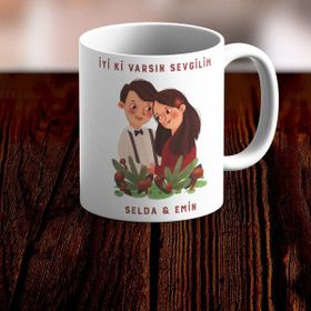 Baskı Dükkanı KB10254 Canım Sevgilim Porselen Kupa Bardak