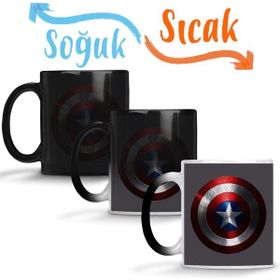 Baskı Dükkanı KB10259 Captain America Porselen Kupa Bardak