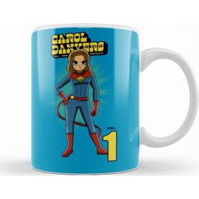Baskı Dükkanı KB10262 Captain Marvel Carol Danvers The Skrulls Porselen Kupa Bardak