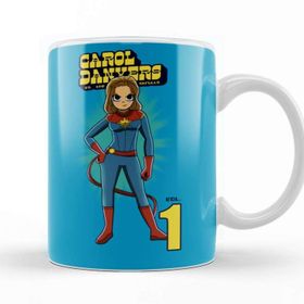 Baskı Dükkanı KB10262 Captain Marvel Carol Danvers The Skrulls Porselen Kupa Bardak