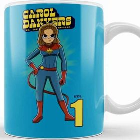 Baskı Dükkanı KB10262 Captain Marvel Carol Danvers The Skrulls Porselen Kupa Bardak