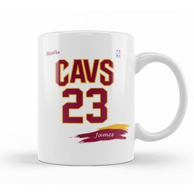 Baskı Dükkanı KB10289 Cavs 23 James Clara Roxx Ink Porselen Kupa Bardak