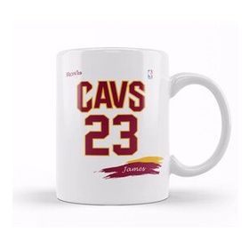 Baskı Dükkanı KB10289 Cavs 23 James Clara Roxx Ink Porselen Kupa Bardak