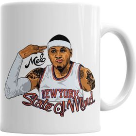 Baskı Dükkanı KB103 Carmelo New York Knicks Porselen Kupa Bardak