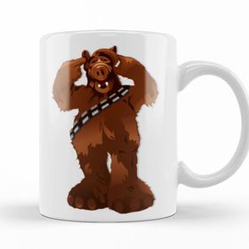 Baskı Dükkanı KB10303 Chewbacca Alf Bacca Porselen Kupa Bardak