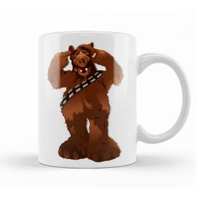 Baskı Dükkanı KB10303 Chewbacca Alf Bacca Porselen Kupa Bardak