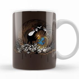 Baskı Dükkanı KB10315 Chocolate Hey Fatcat Catch On Porselen Kupa Bardak