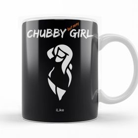 Baskı Dükkanı KB10318 Chubby Girl Porselen Kupa Bardak