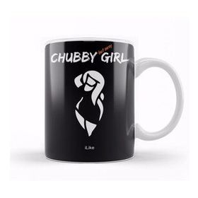 Baskı Dükkanı KB10318 Chubby Girl Porselen Kupa Bardak