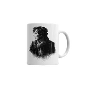 Baskı Dükkanı KB1033 Sherlock Holmes Drawing Porselen Kupa Bardak