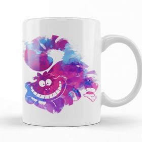 Baskı Dükkanı KB10339 Colourful Madness The Cheshire Cat Porselen Kupa Bardak