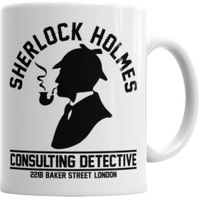 Baskı Dükkanı KB1034 Sherlocked Sherlock Holmes Porselen Kupa Bardak