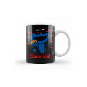Baskı Dükkanı KB10347 Cookie Monster The Cookienator Porselen Kupa Bardak