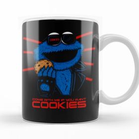Baskı Dükkanı KB10347 Cookie Monster The Cookienator Porselen Kupa Bardak