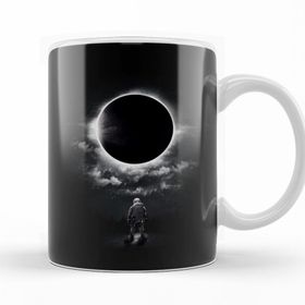 Baskı Dükkanı KB10353 Cosmic Eclipse Porselen Kupa Bardak