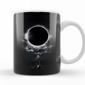 Baskı Dükkanı KB10353 Cosmic Eclipse Porselen Kupa Bardak
