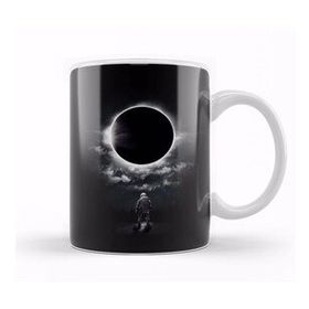 Baskı Dükkanı KB10353 Cosmic Eclipse Porselen Kupa Bardak