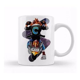 Baskı Dükkanı KB10357 Crash Bandicoot Badass Porselen Kupa Bardak