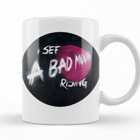 Baskı Dükkanı KB10360 Creedence Clearwater Bad Moon Rising Porselen Kupa Bardak
