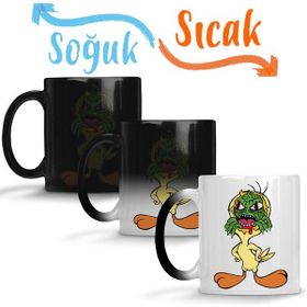 Baskı Dükkanı KB10364 Creepy Reptilian Tweety Porselen Kupa Bardak