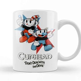 Baskı Dükkanı KB10371 Cuphead And Mugman Porselen Kupa Bardak