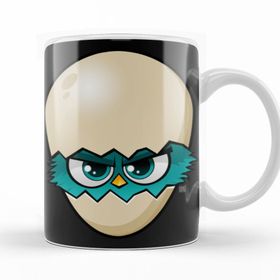 Baskı Dükkanı KB10374 Cute Bırdıes Braın Porselen Kupa Bardak