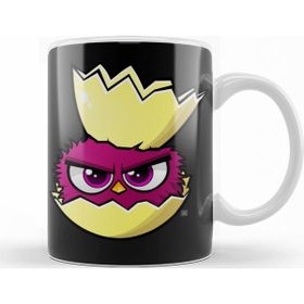 Baskı Dükkanı KB10376 Cute Bırdıes Crown Porselen Kupa Bardak